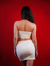 Twisted Tube Top with Mini Skirt and Jacket Coord 3-Piece Set image 1