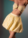 Tie-Up Pleated Bralette & Balloon Bounce Skirt Coord Set image 4