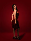 Velvet Twisted Top & High Low Flared Skirt Coord Set image 7