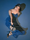 Denim Corset & Wide Leg Trousers Coord Set image 7
