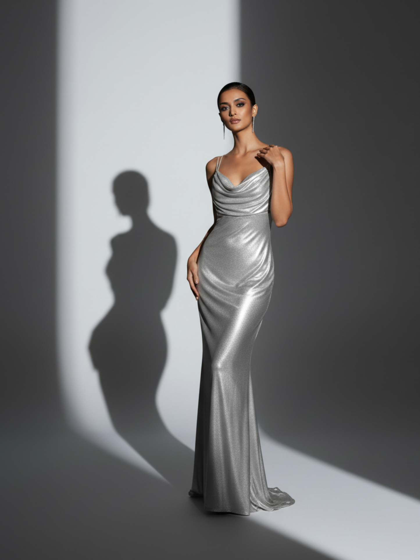 Silver Metallic Gown
