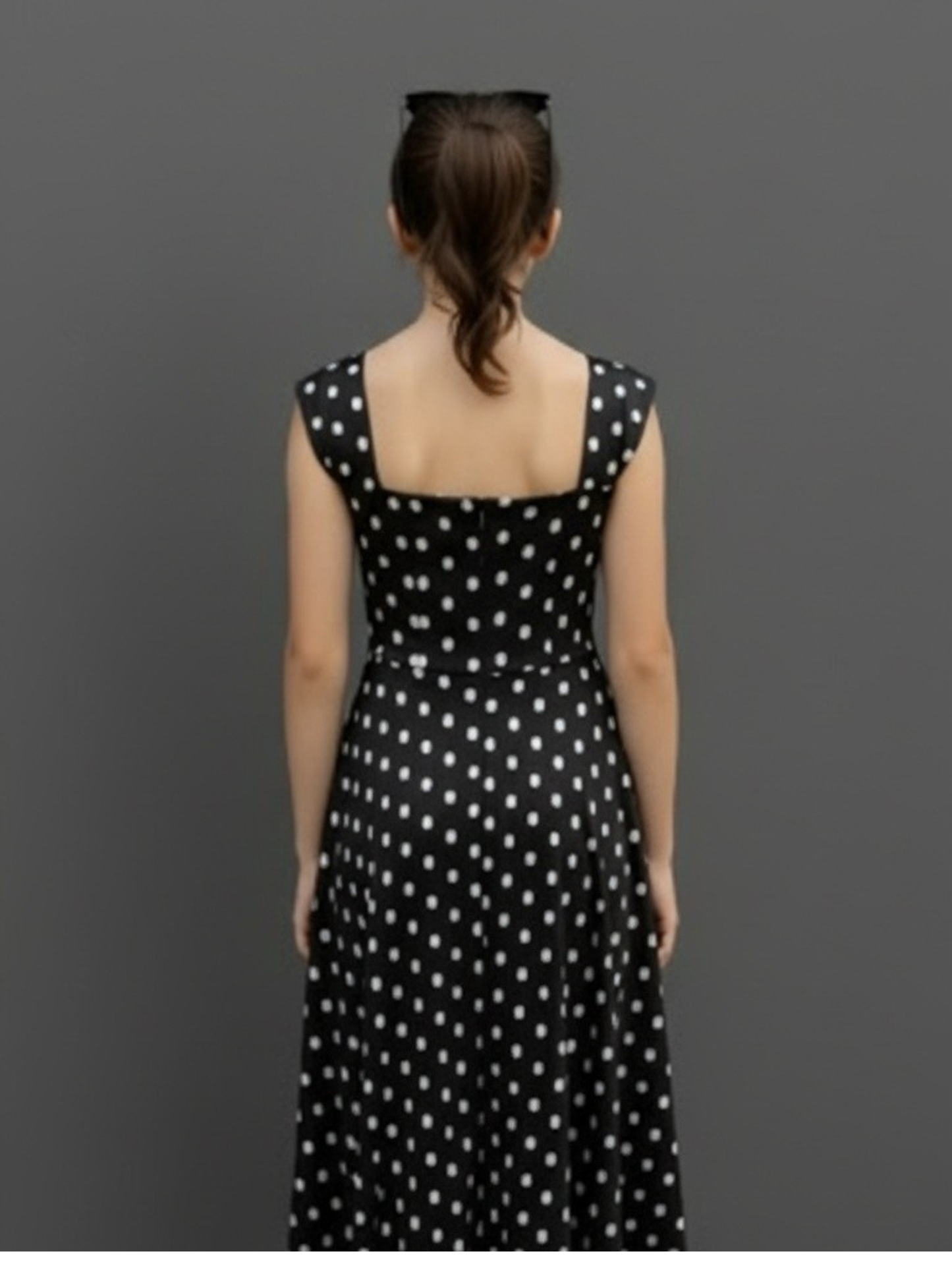 Polka Fit & Flare Dress
