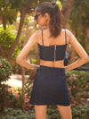Denim Foiling crop & skirt coord set image 7