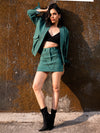 Green Denim Co-ord Set