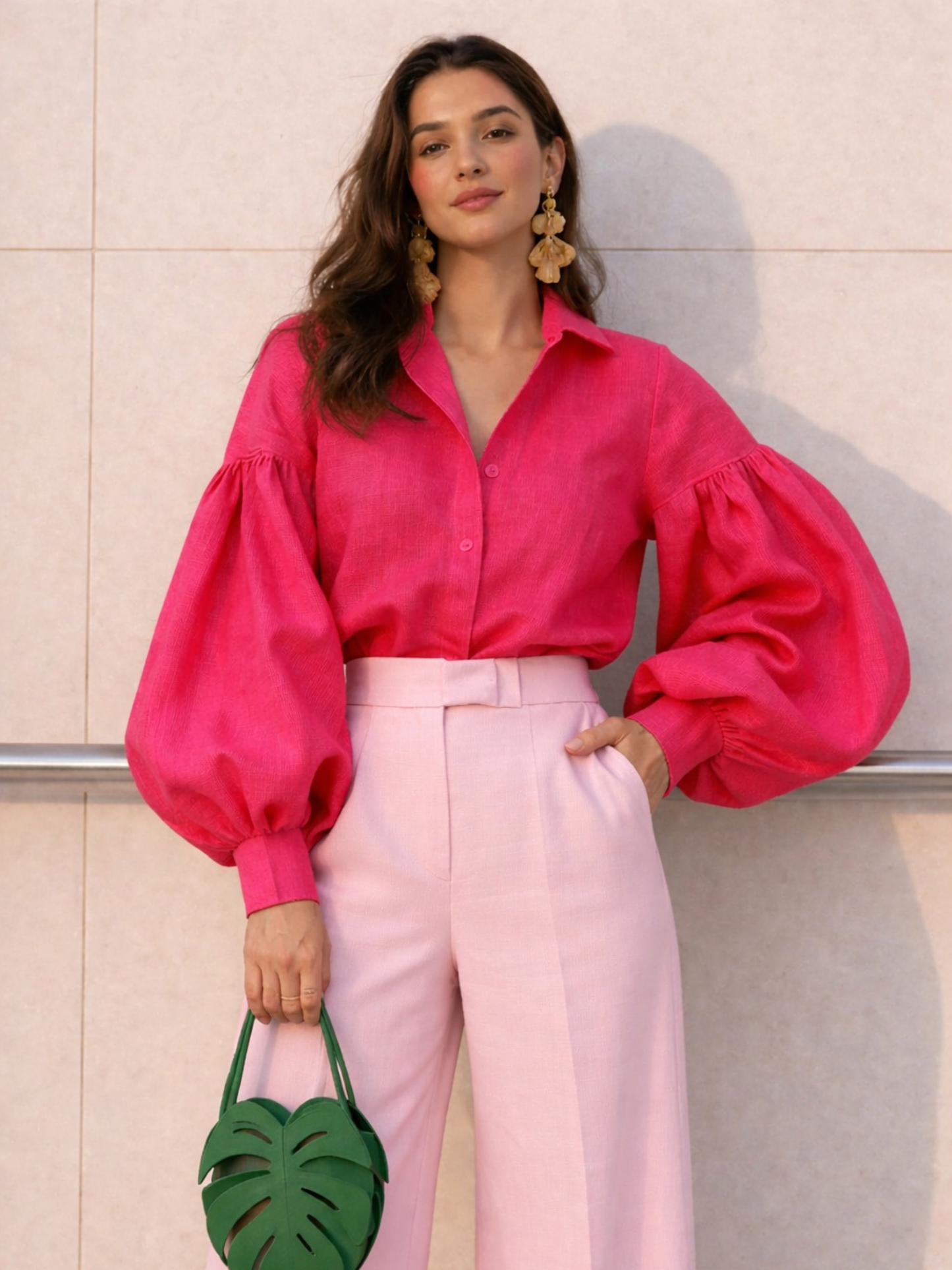 Summer linen Coords set - Pink