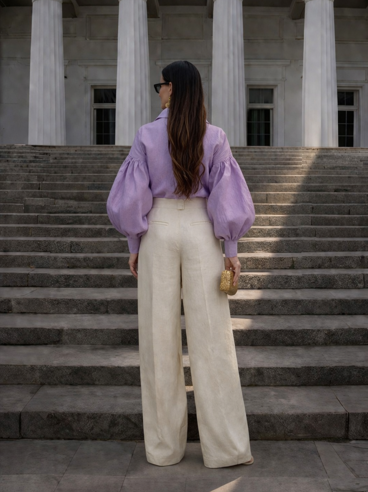 Summer linen Coords set - Lavender
