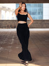 Black Velvet Bell Bottom Pants image 8
