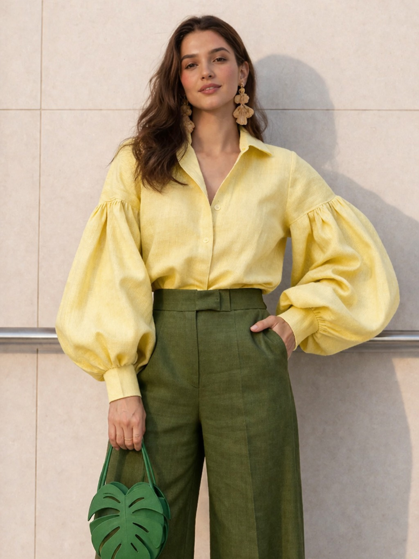 Summer linen Coords set - Butter Yellow