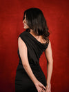 Timeless Black Draped Bodycon Gown image 6