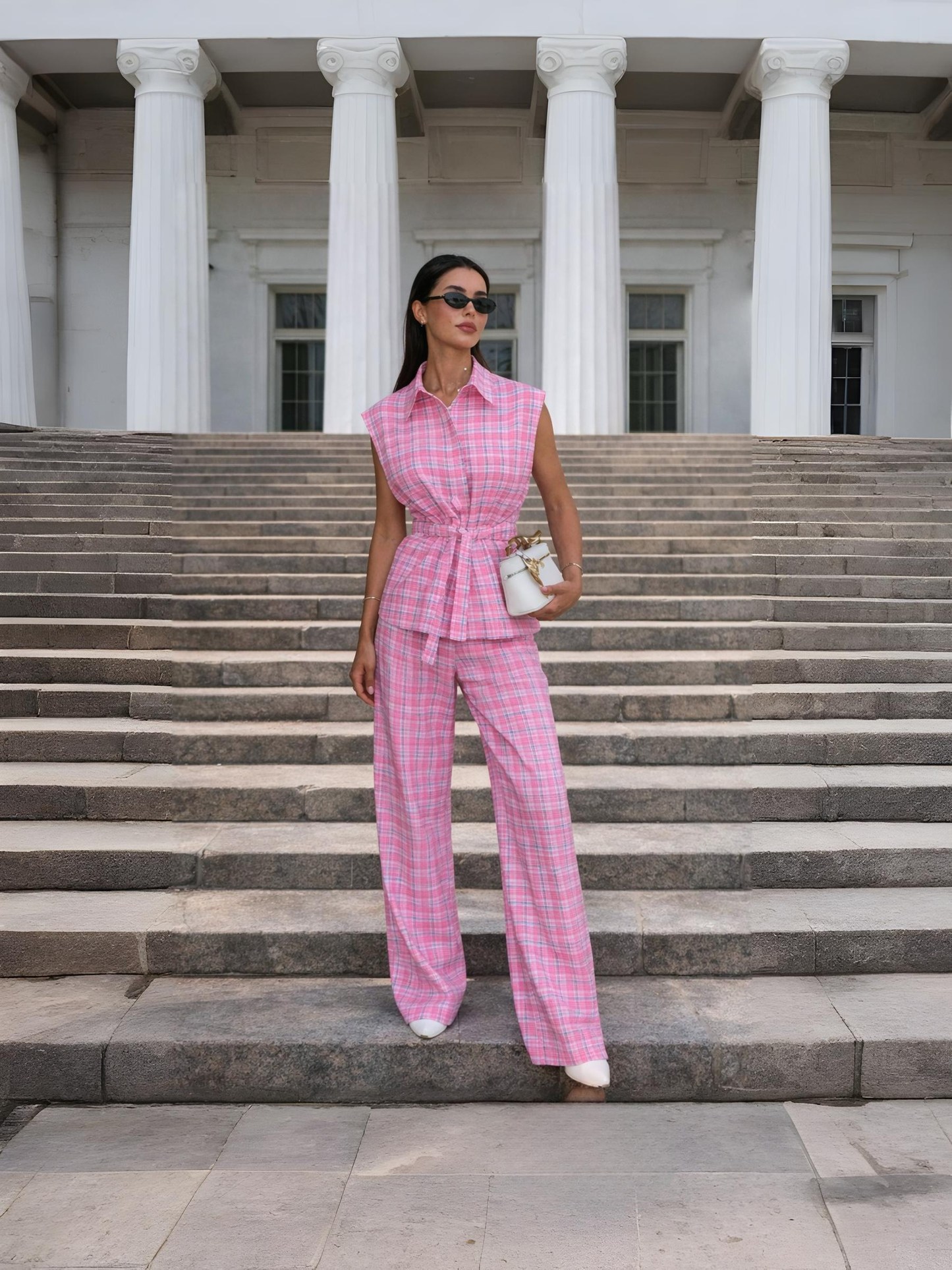 Emily - Pink Checks Coord