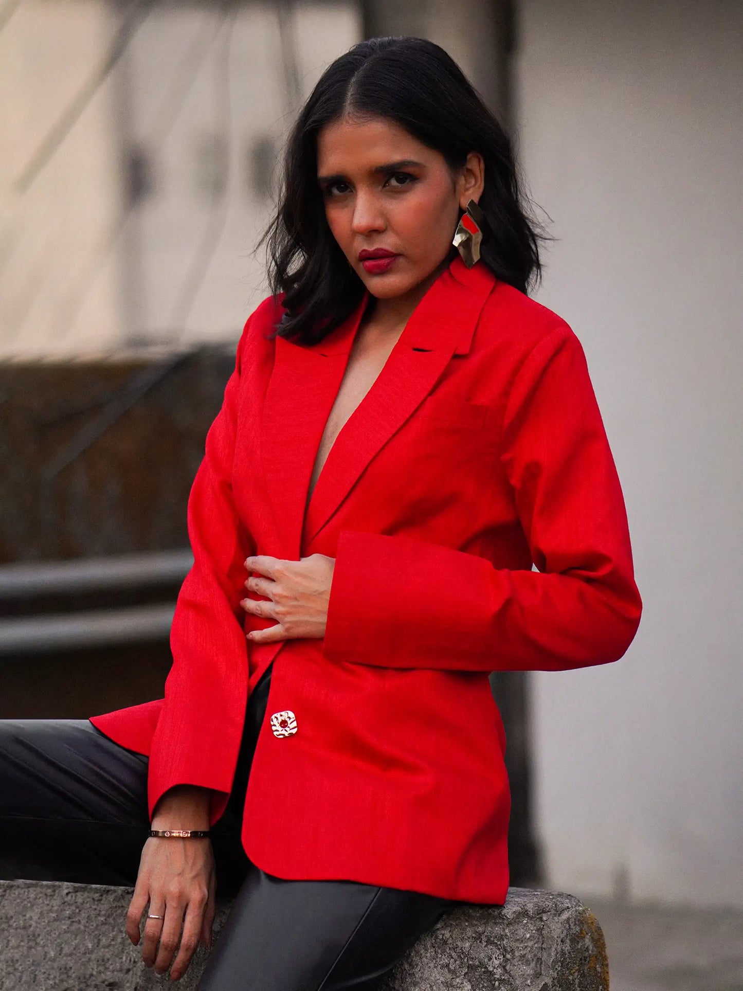 Red Semi Formal Blazer image 3