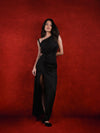 Timeless Black Draped Bodycon Gown image 14