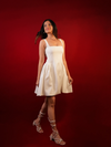 Side Pleated Flared Mini Dress image 7