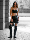 Black Metallic Co-ord Set image 2