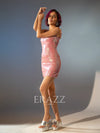 Lavender Sequin Mini Dress image 2