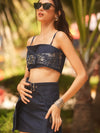 Edgy Denim Coord with Sculpted Fit & Power Belts image 3