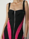 Statement Bodycon Mini Dress with Bold Style Lines image 7