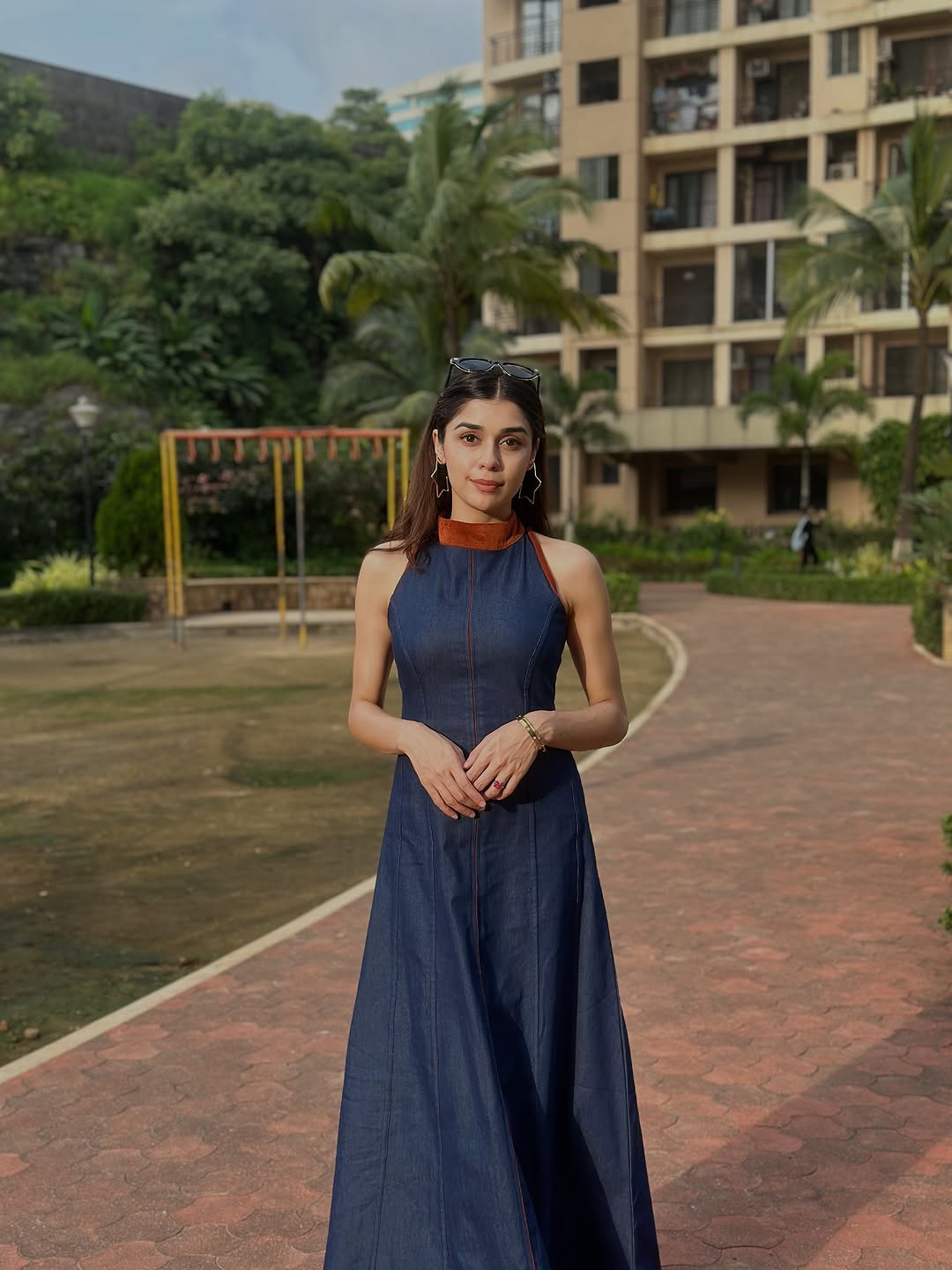 Denim Long Dress