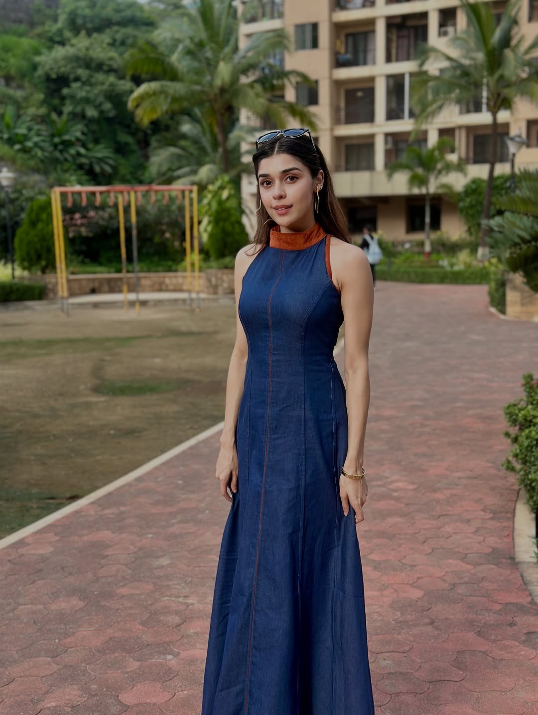 Denim Long Dress