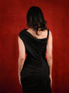 Timeless Black Draped Bodycon Gown image 5