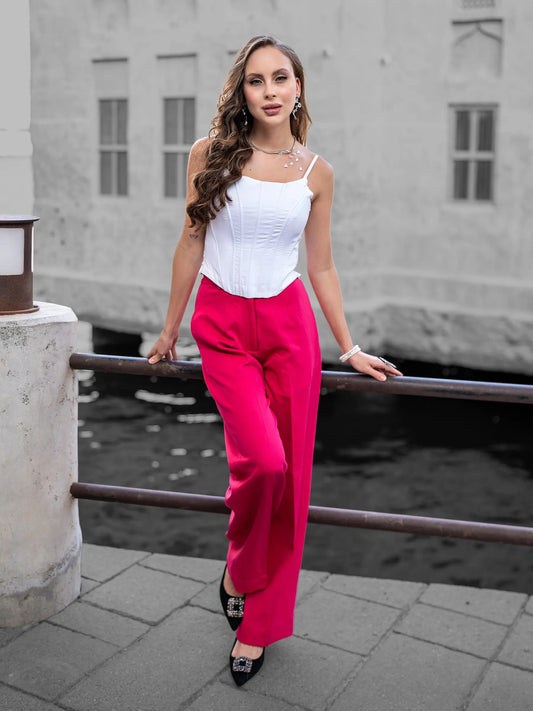 White Pink Semi-Formal Co-ord Set image 1