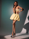 Tie-Up Pleated Bralette & Balloon Bounce Skirt Coord Set image 2