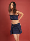 Edgy Denim Coord with Sculpted Fit & Power Belts image 1