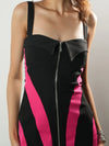 Statement Bodycon Mini Dress with Bold Style Lines image 5