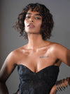 Black Lace Corset Top & Skirt image 2