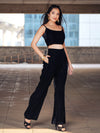 Black Velvet Crop Top image 4