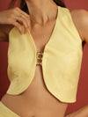 Yellow Waistcoat & Trouser Coord Set image 3