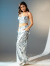 Silver Metallic Co-ord Set image 2