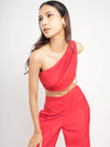 One Shoulder Top with Trouser Coord Set image 7