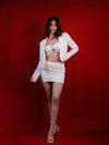 Twisted Tube Top with Mini Skirt and Jacket Coord 3-Piece Set image 5