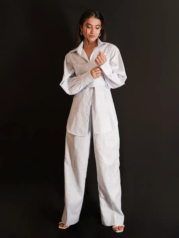 Light blue 3 piece co-ord set.