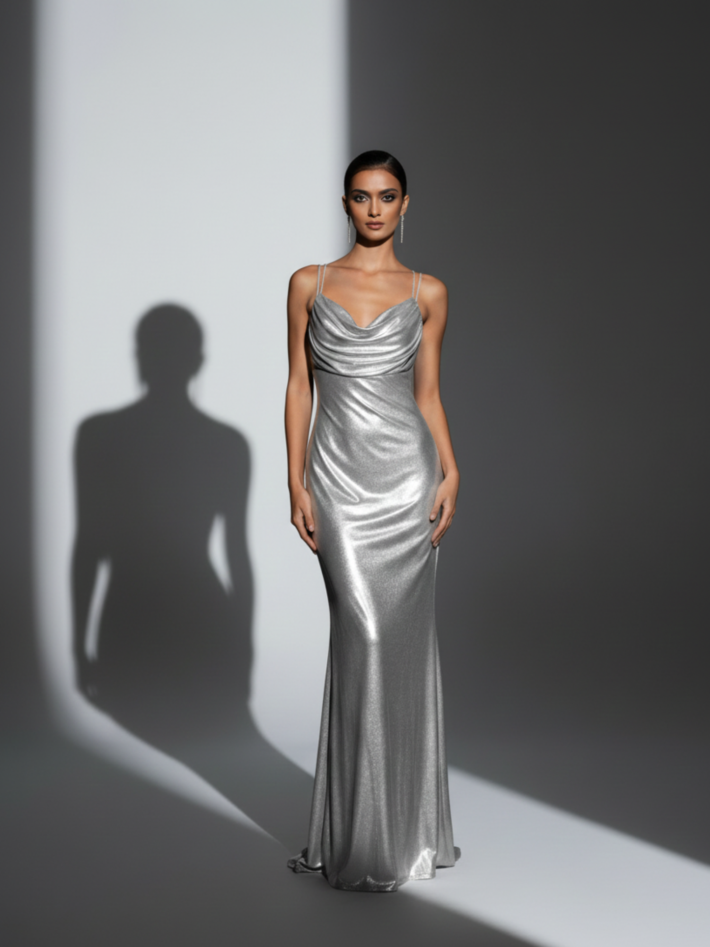 Silver Metallic Gown