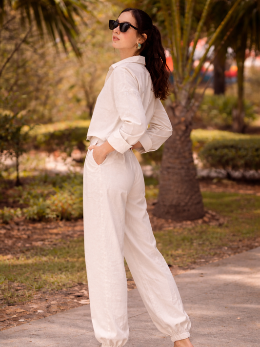 Summer linen Shirt - Cream