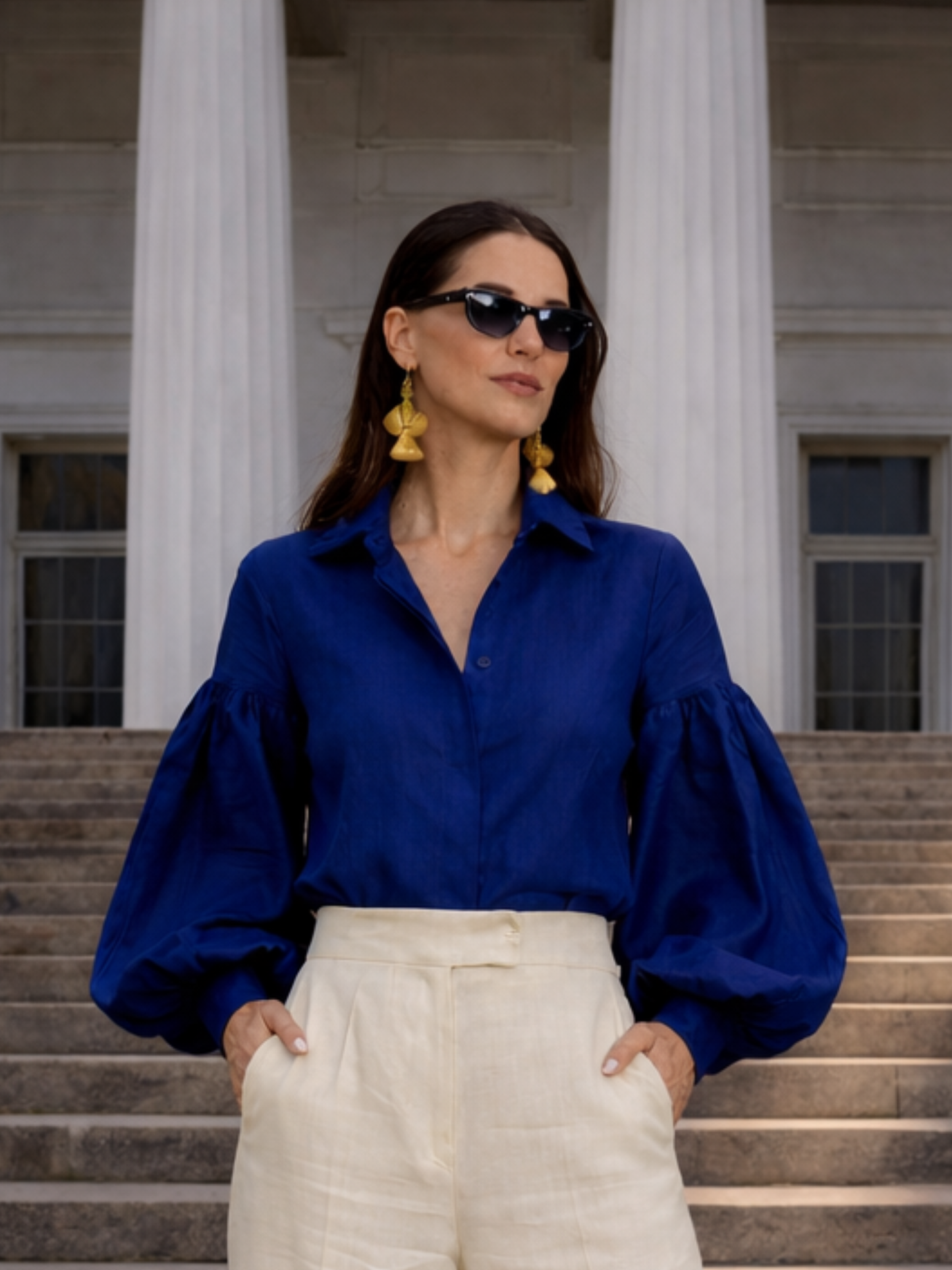 Summer linen Shirt - Navy