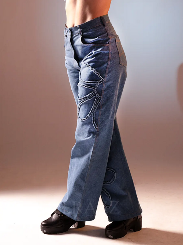 Straight Denim Pants