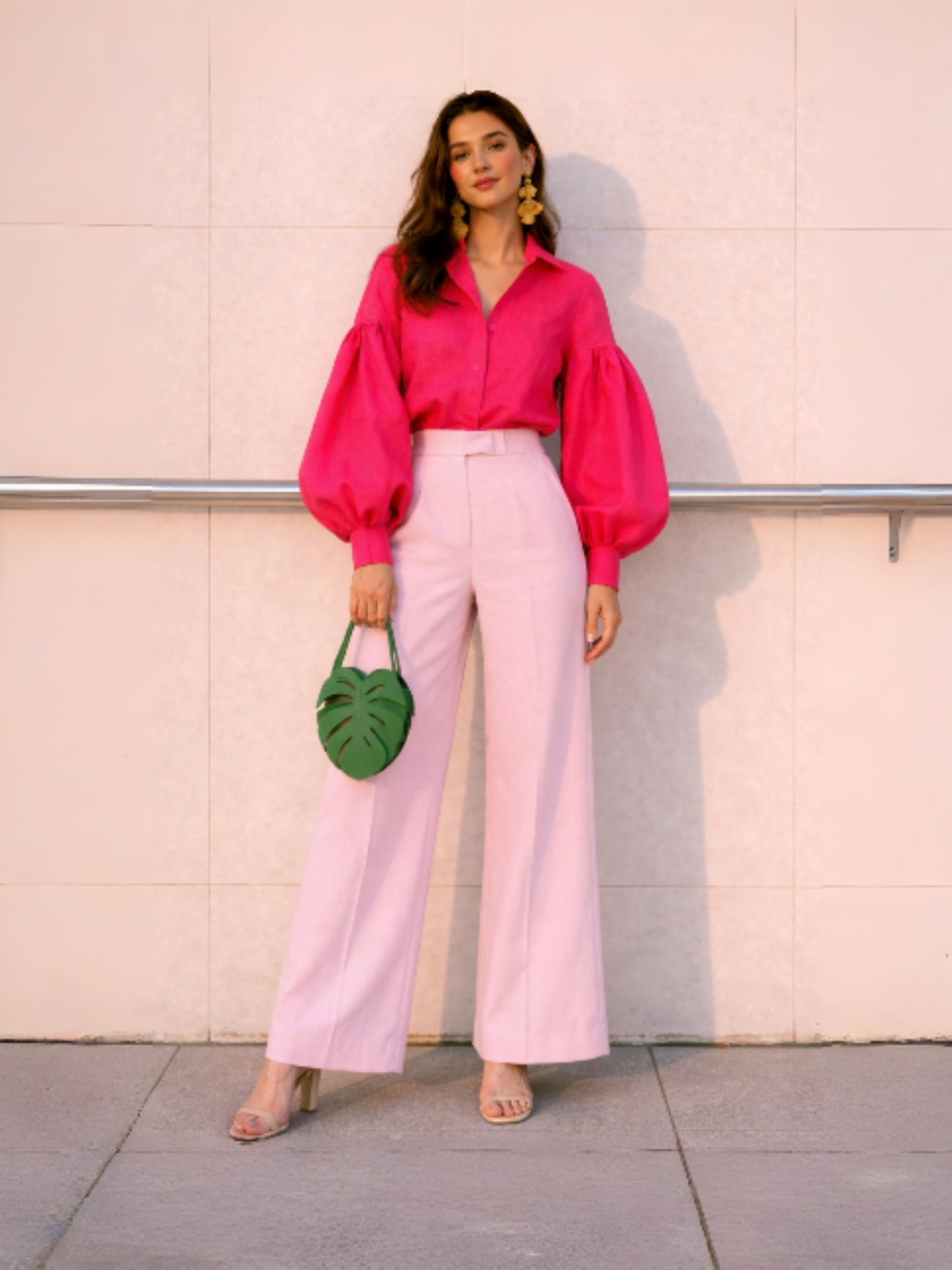 Summer linen Shirt - Pink
