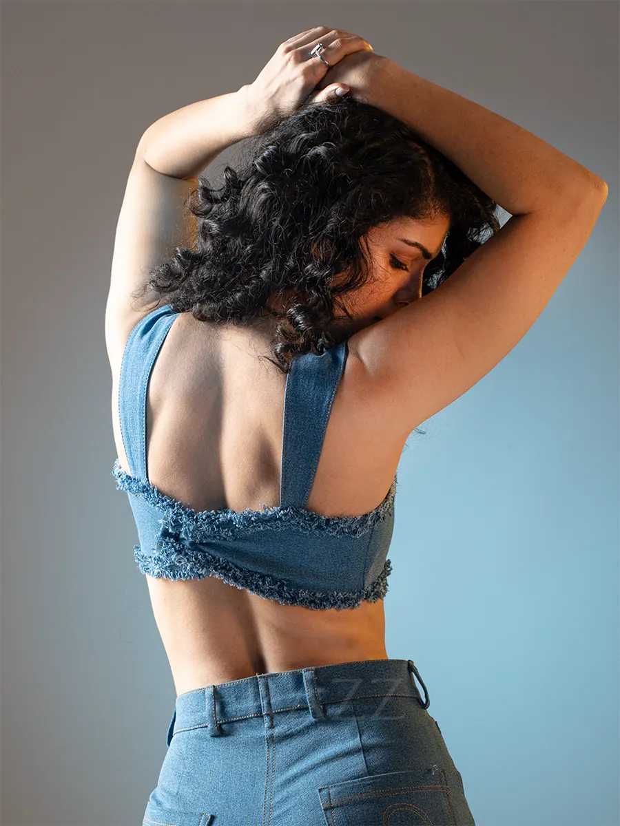 Denim Tube Top image 4