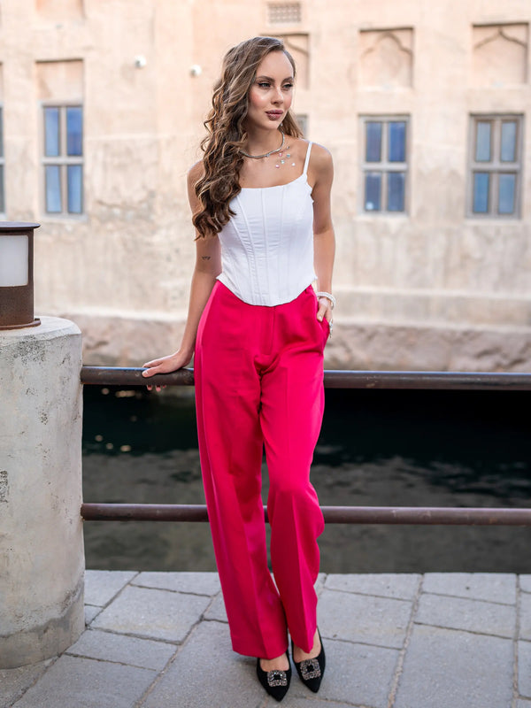 White Pink Semi-Formal Co-ord Set