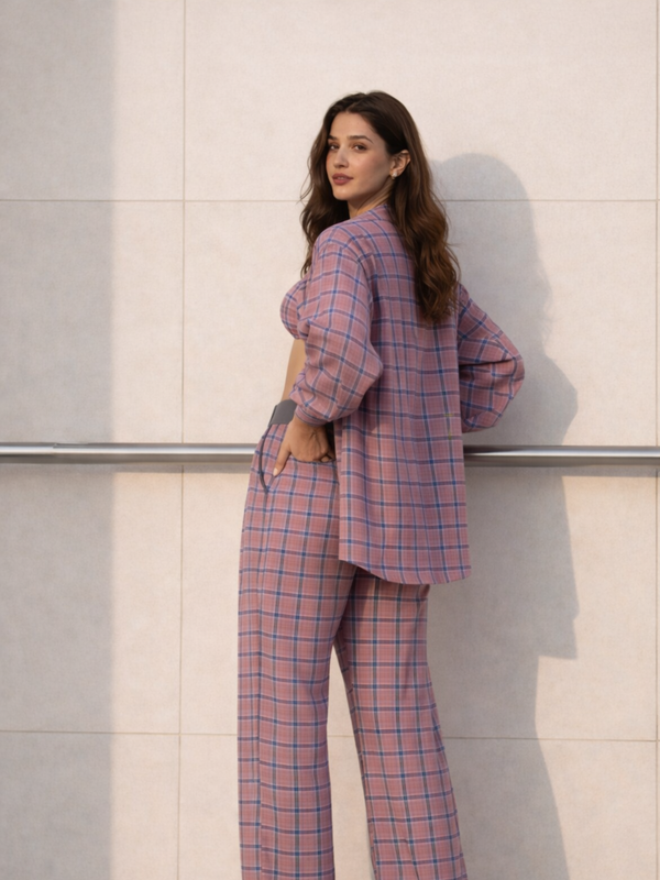 Mia - Relaxed Fit Shirt & Pants with Twisted Crop top