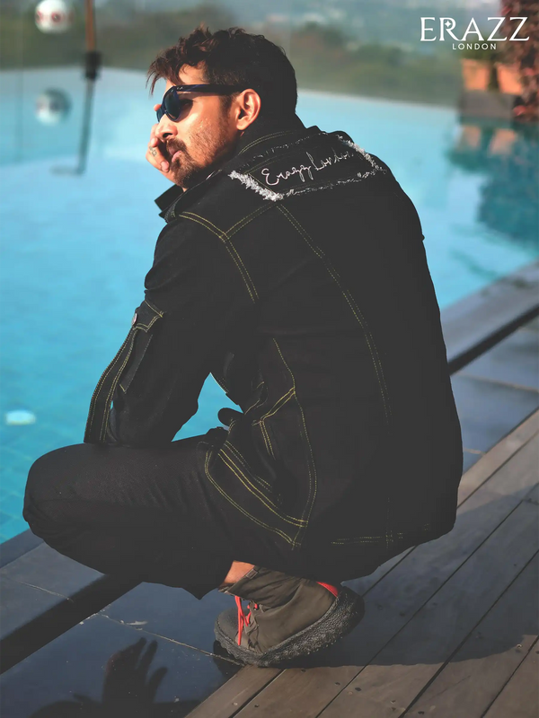 Black Denim Jacket - A Statement Piece