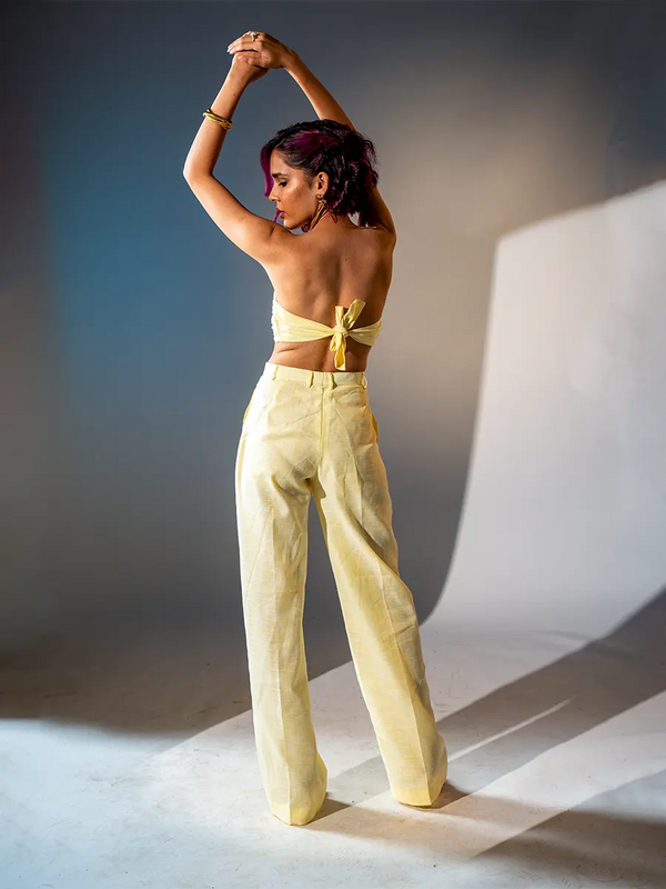 High Waisted Yellow Pants