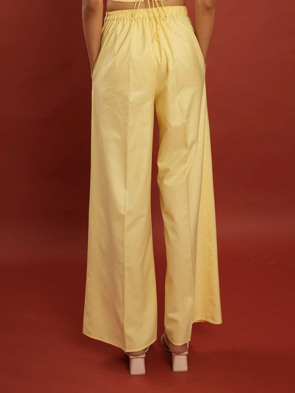 Butter Yellow Waistcoat & Trouser Coord Set