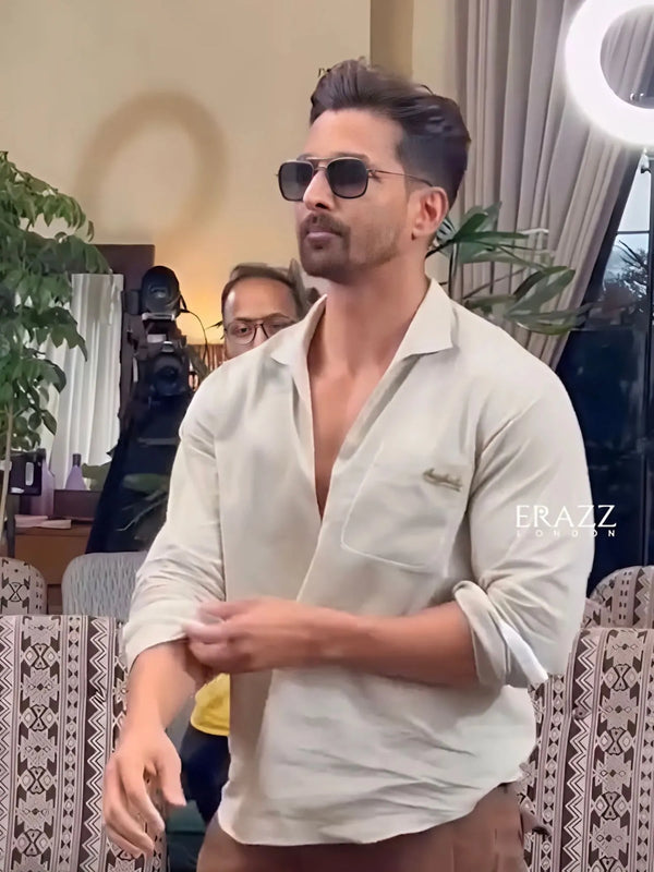 Harshvardhan’s Statement V Neck Shirt