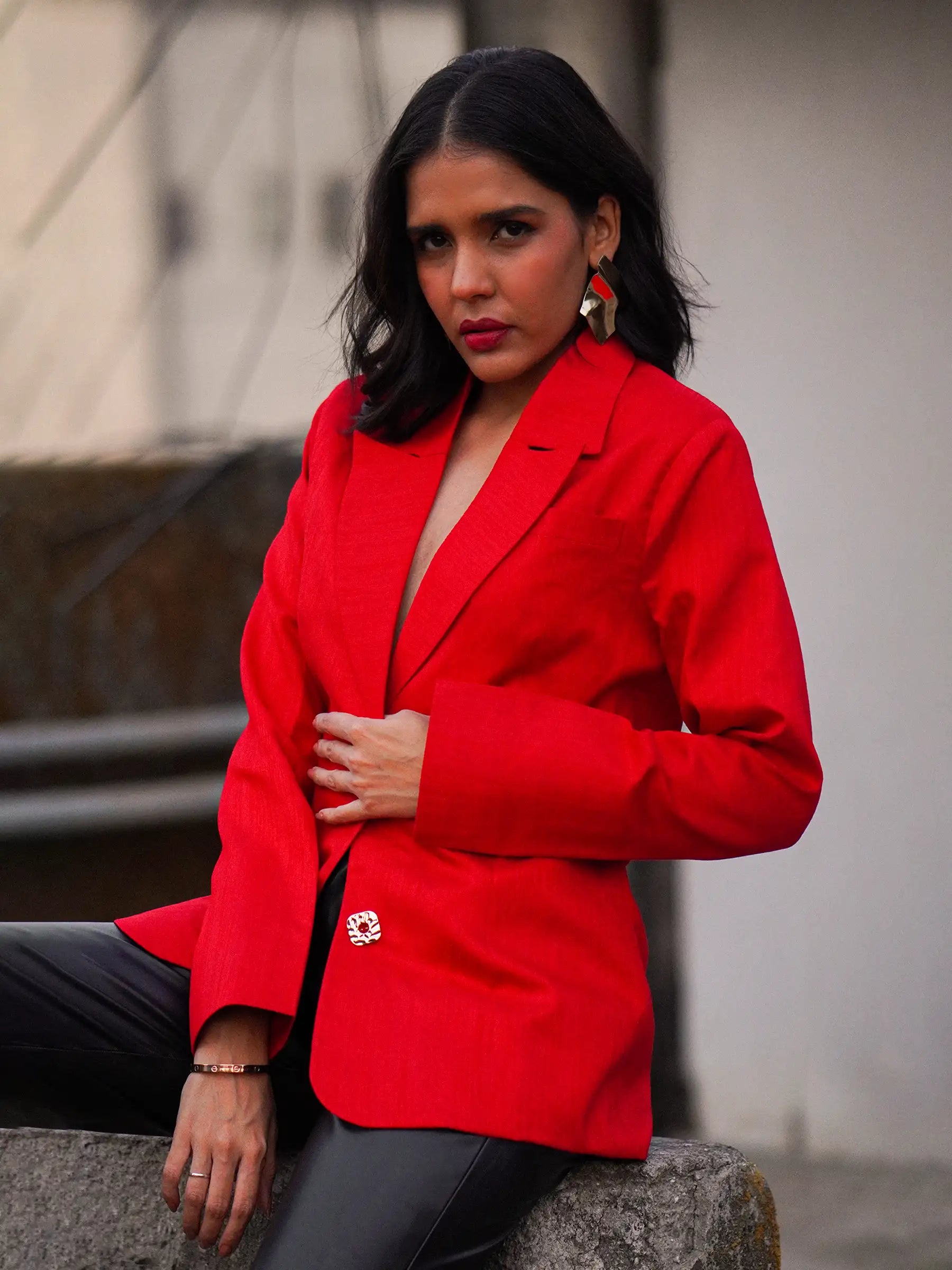 Red Semi Formal Blazer image 3