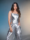 Silver Metallic Corset image 0