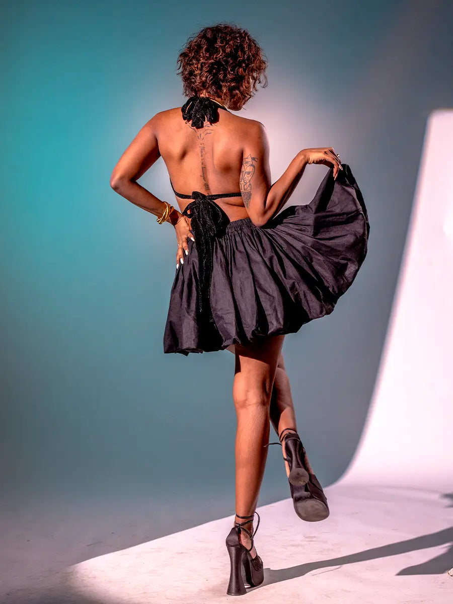 Black Bubble Skirt image 0